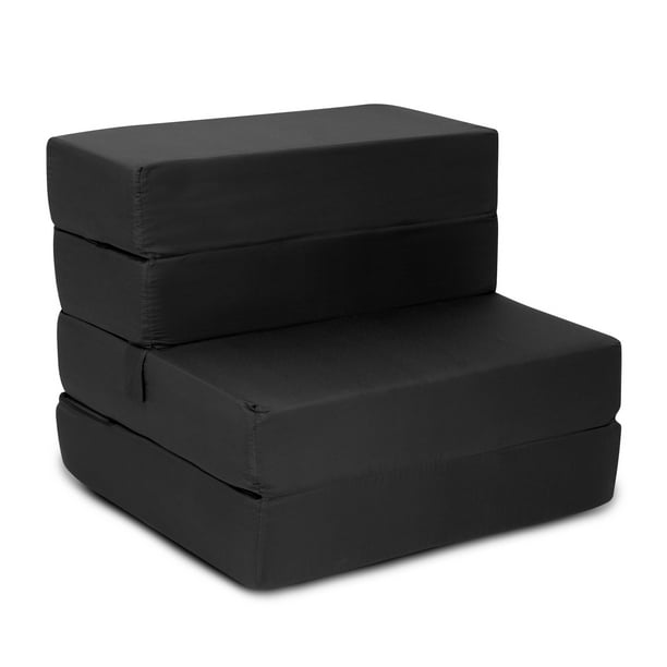 Sofá Cama Portátil Onof SCI-MNEG Plegable 2 en 1 Individual Color Negro
