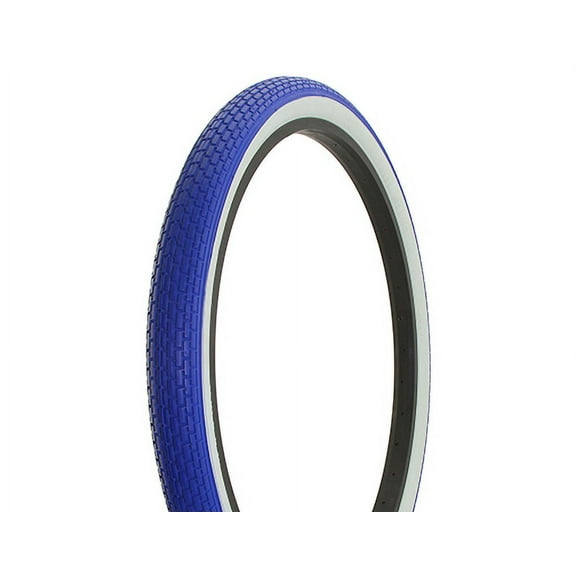 bike Tire Duro 26" x 2.125" blue /White Side Wall HF-120A.lowrider beach cruiser tire