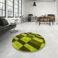 thumbnail image 3 of Ahgly Company Indoor Rectangle Patterned Acid Green Area Rugs, 2' x 5', 3 of 6
