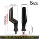 thumbnail image 5 of Luz de señalización LED para motocicleta, efecto DRL, luz de giro en forma de ala, 12 V CC, roja DRL rojo, 5 of 6