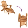 thumbnail image 5 of vidaXL Garden Adirondack Chair with Footrest Solid Acacia Wood, 5 of 5