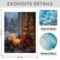 thumbnail image 3 of Diamond Art Kit for Adults, Winter Holiday Candle Pinecones Decor Diamond Painting for Adults Beginners, 5D DIY Diamond Art Painting Kits, Colorful Diamond Painting Craft for Home Decor 12x16, 3 of 7
