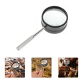 thumbnail image 4 of Lupa de identificación de metal con mango de lente, lente óptica redonda, espejo de identificación de joyería, aumento de 35x, 50mm, 4 of 4