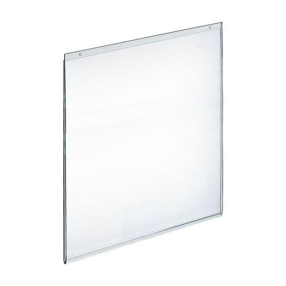 Azar 22" x 17" Vertical Wall Mount Acrylic Sign Holder Clear 10/Pack 162728