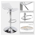thumbnail image 6 of Acrylic Bar Stools Set of 2, Transparent Swivel Adjustable Airlift Barstools with Low Back, Counter Height Bar Chairs for Kitchen Dining Room Pub Cafe (Clear), 6 of 9