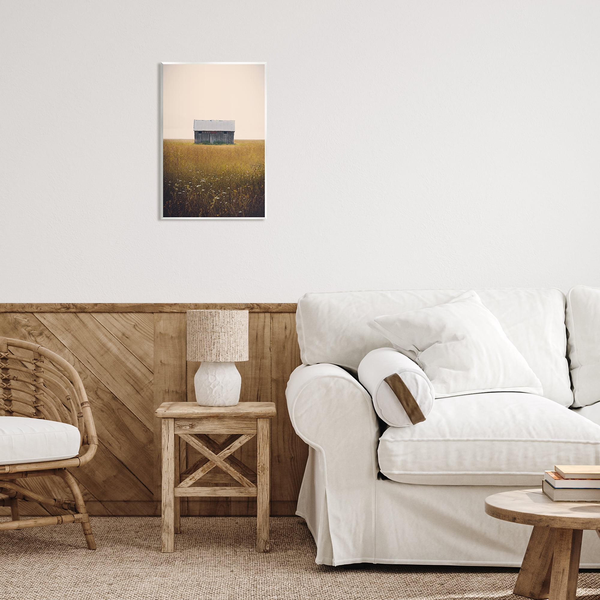Stupell Industries Rural Countryside Shack Nature Photography Unframed Art Print Wall Art, 13 x 19