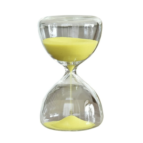 Dopebox Items Under 10 Dollars 5-minute Glass Hourglass Timer Circular Small Hourglass Gift Home Hourglass Ornament, Unique Hour Glass Sandglass Kitchen Tools Gift for Childern (Gold)