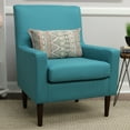 thumbnail image 2 of Fox Hill Trading Emma Lounge Chair, Teal Blue, 2 of 6