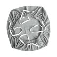 thumbnail image 2 of Funda elástica para silla de oficina, a prueba de polvo, protector de cojín para asiento de silla Gris claro, 2 of 9