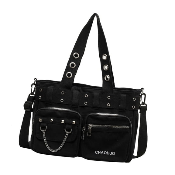 Women Bag Rivets Handbag Large Capacity Shoulder Crossbody Bag Shopping Bag Stylish Messengers Bag for Everyday