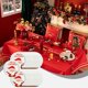 thumbnail image 4 of Vajilla Desechable Ganfancp Navidad Fiesta Temática Platos de Papel Vasos de Papel Bandeja de 25*9 Pulgadas, 4 of 7