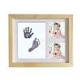 thumbnail image 5 of Kit de huellas de manos y pies para bebé, marco de fotos de madera para niños y niñas con almohadilla de tinta para sellos, decoración para baby shower, regalos (color madera), 5 of 5