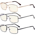 thumbnail image 1 of Eyekepper 3-Pack Reading Glasses Blue Light Blocking Metal Frame Computer Readers +2.00, 1 of 5