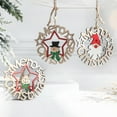 thumbnail image 1 of Adorno Navideño de Madera para Colgar En La Puerta | Decoración Navideña para El Hogar | Diseño de Papá Noel, Reno y Muñeco de Nieve | 22 Cm de Largo | Material: Madera | Decoración Navideña | 1 Unid, 1 of 6
