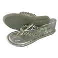 thumbnail image 3 of Women's Beaded Straps Vintage Flats Thong Flip Flop Sandals Silver, 3 of 3