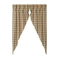 thumbnail image 2 of VHC Brands Cider Mill Prairie Plaid Curtain Panels, Tan, 84x36x18, Set of 2, 2 of 11