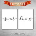 thumbnail image 5 of Sweet Dreams, Unframed, 18 x 24 Inches print, Minimalist Art, Typography Art, Black and White Wall Art, Relaxation Gifts, Home Wall Art, Poster, 5 of 6