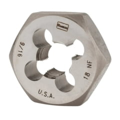 

Irwin Irwin - 6849 - Hanson High Carbon Steel SAE Hexagon Die 9/16 in.-18NF 1/pc.