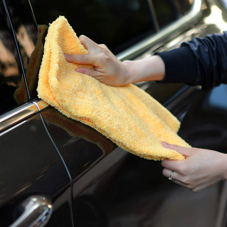 6PCS 16x24In Dual Plush Microfiber Car Wax Remove Wash Drying Towels – SGCB  AUTOCARE