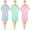 Pink Green Blue, variant on House Dresses for Women with Pockets - Lightweight Breathable Short Sleeve Muumuu & Nightgowns - Zipper Front Housecoat and Dusters for Women