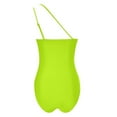 thumbnail image 6 of Linfrsh One Piece Swimsuit Women One Shoulder Tummy Control Bathing Suits Modest Full Coverage Keyhole Slimming Swimsuits Swimwear Green,M, 6 of 6