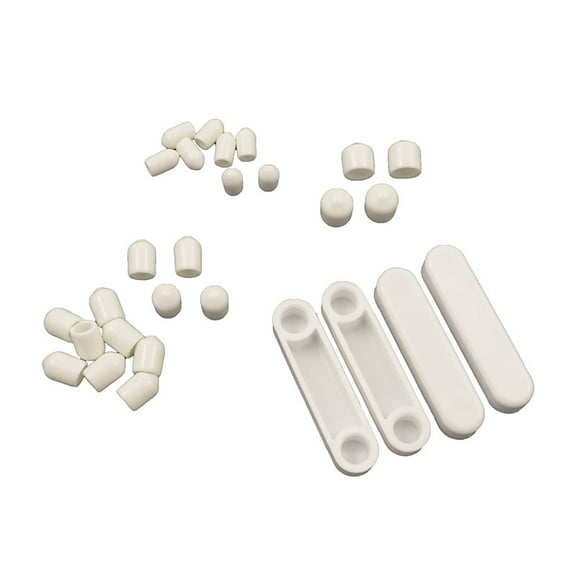 END CAPS ASST 2 WHT (Pack of 1)