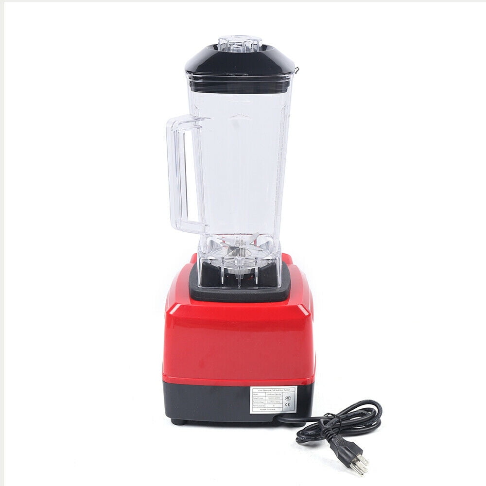 Miumaeov Professional Blender Heavy Duty Commercial Countertop Blender 2200W High Power Grade Automatic Blenders Mixer Juicer Fruit Food Processor Ice Smoothies Machine 2L Red