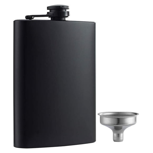 Bouteille de Whisky Étanche Non Toxique Anti-corrosion en Acier Inoxydable de 8oz