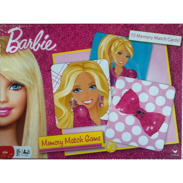 Barbie Memory Match Game 72 Memory Match Cards Age 3 By Barbie Memory Match Game 72 Memory Match Cards Age 3 By Cardinal Industries Walmart Com