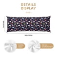 thumbnail image 3 of Balery Christmas Critters Delight Funda Protectora para Almohada Corporal de Algodón Hipoalergénico con Cierre(55 x 21 pulgadas), Almohadas No Incluidas, 3 of 7