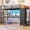 black, variant on Twin Loft Bed with L-Shaped Desk and LED Lights, Metal Loft Bed Frame with 5 Storage Drawers, Hall Tree & Charging Station, Space-Saving Twin Size Bed with Ladder for Teens