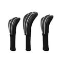thumbnail image 1 of Juego de fundas para cabezas de palos de golf de madera de 3 piezas, juego de fundas para cabezas de palos de golf de madera, protector para la cabeza Negro, 1 of 8