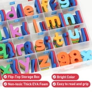 LotFancy Magnets Alphabet Letters and Numbers Kit 253 Pcs w/Magnet Board for Kids Spelling, Learning