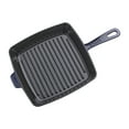thumbnail image 2 of Staub Cast Iron 10-inch Square Grill Pan - Dark Blue, 2 of 2