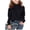 Black, variant on Girls Sweaters Kids Crewneck Long Sleeve Pleated Knit Pullover Sweater Fall Fashion Clothes Beige for Size 6-7 Years