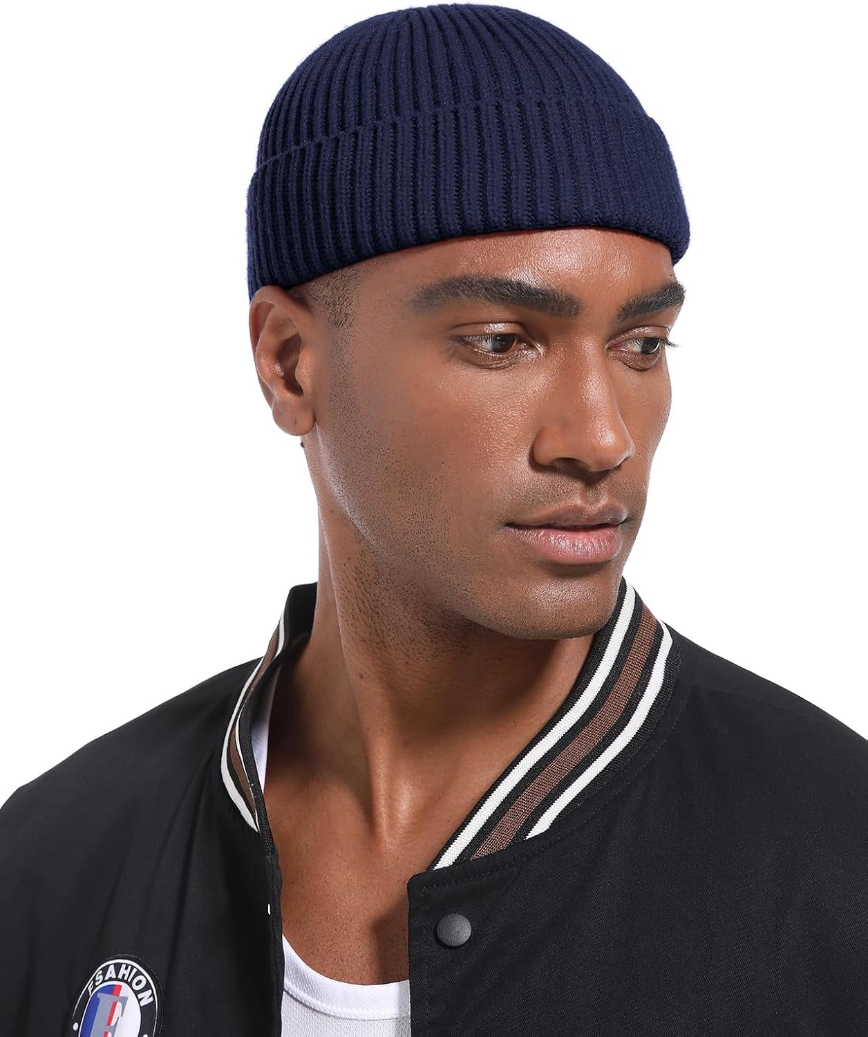 2Pcs/4Pcs Unisex Wool Short Fisherman Beanie for Men Women  display picture 1