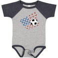 thumbnail image 3 of Inktastic Soccer Ball, Net with American Flag Colors Boys or Girls Baby Bodysuit, 3 of 5