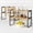Black-bamboo-Large, variant on Kitchen Cabinet Organizer Shelf Set Of 4  Stackable Pantry Cupboard Countertop Storage And Desk Riser Spice Plate Cup Expandable Rack (black Bamboo) Large