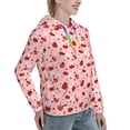 thumbnail image 6 of Kdxio Flowers And Ladybugs Print Womens Oversized Hoodies Sweatshirts Hooded Pullover Tops Sweaters Casual-X-Large, 6 of 7