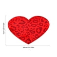 thumbnail image 3 of Decorative Mat Qwtwty Valentine's Day Carpet Three Sizes Faux Wool Entry Door Mat Bathroom Non Slip Mat Pattern Valentine's Day Decoration on Clearance, 3 of 6
