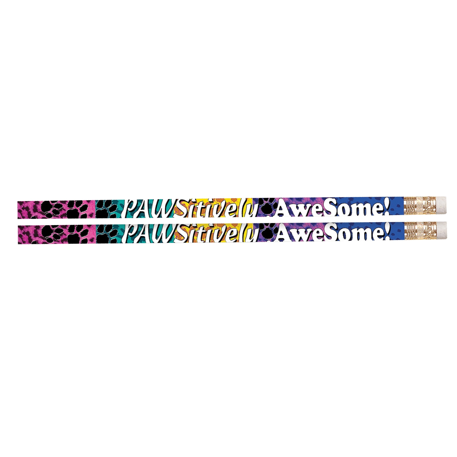 Musgrave Pencil Company Pawsitively Awesome Motivational Pencil, 12 Per Pack, 12 Packs