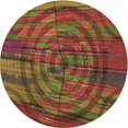 thumbnail image 1 of Ahgly Company Machine Washable Indoor Round Transitional Tomato Red Area Rugs, 6' Round, 1 of 7