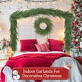 thumbnail image 6 of Guvpev 5FT Christmas Norfolk Pine Garland - Real Touch Green Faux Greenery Garland - Artificial Realistic Cedar Garlands for Mantel, Staircase, Tabletop - Indoor Outdoor Winter Christmas Decorations, 6 of 11