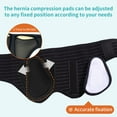 thumbnail image 4 of ENLUNTRA Hernia Belts for Men， Adjustable Inguinal Hernia Support Belt for Men & Women with 4 Compression Pads，Hernia Support Truss for Single/Double Inguinal or Sports Hernia（black-S）, 4 of 8