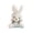 white, variant on YYKihy Bunny Keychain Key Chain Plush Bunny Keychain Plush Pendant Decorative Bunny Pendants Plush Toy Backpack Keychain Pendant Bag Accessories