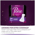Poise Overnight Incontinence Pads for Women, Ultimate Absorbency