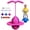 Pink, variant on Bouncing Ball with Handle & Pump, Balance Jumping Ball Pogo Hopper with Anti-Slip Deck for Indoor Outdoor Fun & Fitness