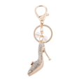 thumbnail image 3 of Llavero de cristal de imitación Sunnimix Monedero Colgante Llavero Colgador de llaves de coche Lindo Ke Tacones altos Rosa, 3 of 3