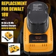 thumbnail image 6 of 2 Packs 18V 4.5Ah DC9096 DC9098 Ni-Mh Replacement for Dewalt 18V Battery 18 Volt DC9096 DC9098 DC9099 DE9098 DE9503 DW9095 DW9096 DW9098 Cordless Power Tools, 6 of 8