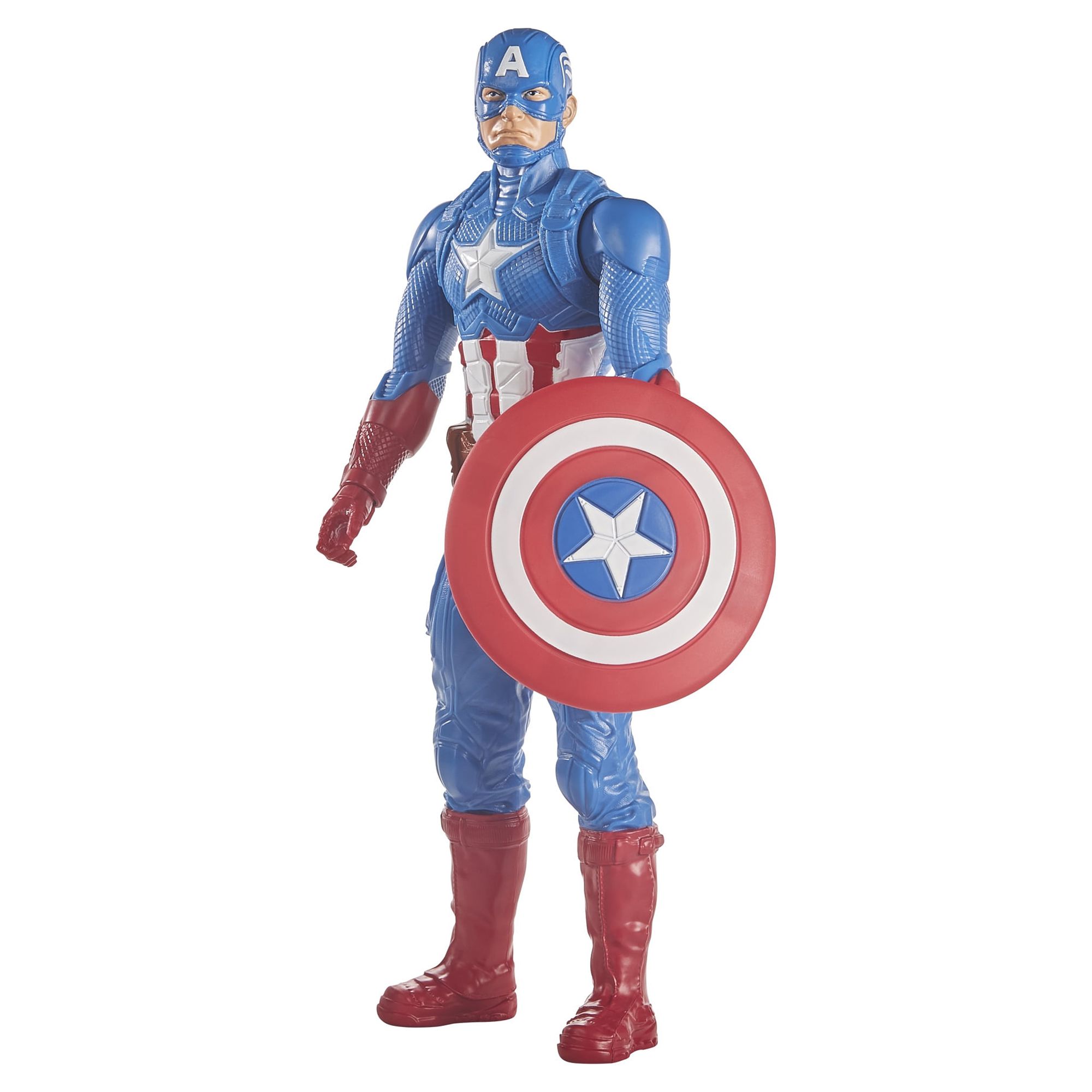 Marvel: Avengers Titan Hero Series Captain America Kids Toy Action Figure for Boys and Girls Ages 4 5 6 7 8 and Up (12”) - image 4 of 8